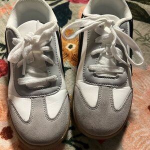 Cat & Jack White and Gray leather Sneakers